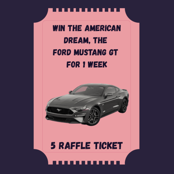 Win the Ford Mustang GT V8 - WinJourney Raffle Ticket & Quiz