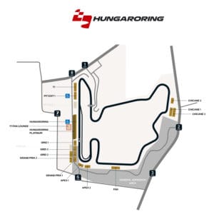 Formula 1 Hungarian Grand Prix Grandstands Layout