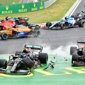 Formula 1 Hungarian Grand Prix Wet Conditions