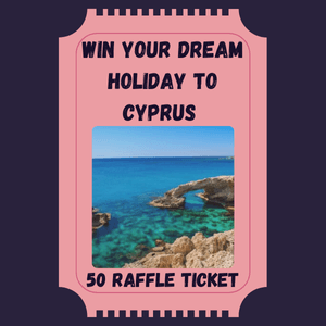 Win Your Dream Holiday to Cyprus 50 Raffle Ticket🏝️🌊