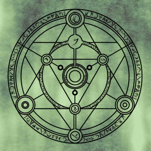 An alchemical diagram illustrating mystical symbols and spiritual transformation concepts.