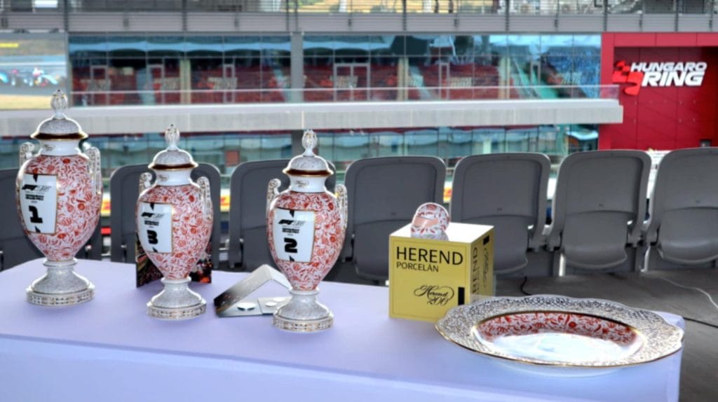The 2025 Formula 1 Hungarian Herend Porcelain Trophies